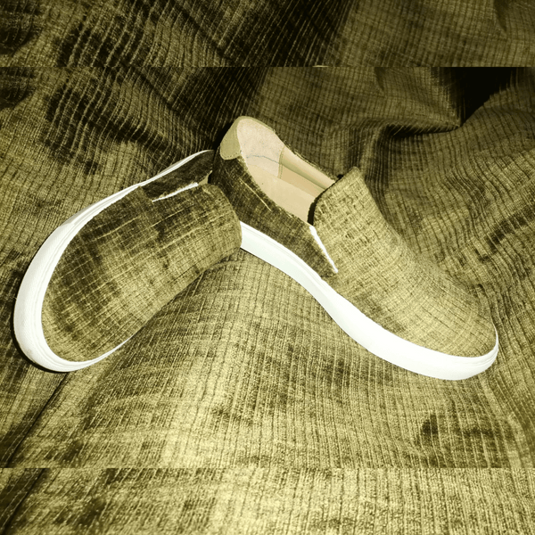 GREEN VELVET SLIP-ON