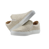 BEIGE HERRINGBONE SLIP-ON