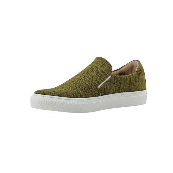 GREEN VELVET SLIP-ON