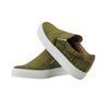 GREEN VELVET SLIP-ON